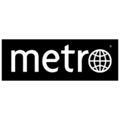 Metro Logo Black and White