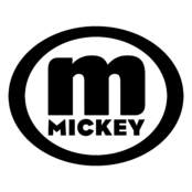 Mickey Mouse Logo Black and White (2)