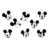Mickey Mouse Logo Black and White (4)