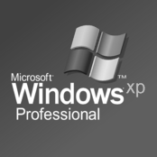 Microsoft Windows XP Professional Logo Black and White