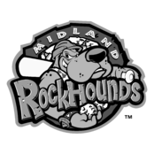 Midland RockHounds Logo Black and White