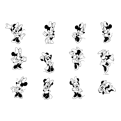 Minnie Mouse Logo Black and White