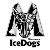 Mississauga Ice Dogs Logo Black and White