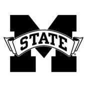 Mississippi State Bulldogs Logo Black and White (1)