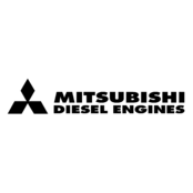 Mitsubishi Diesel Engines Logo Black and White