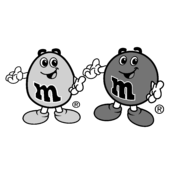 m&m’s Logo Black and White (2)