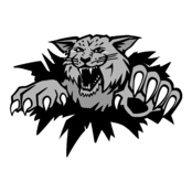 Moncton Wildcats Logo Black and White