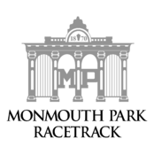 Monmouth Park Racetrack Logo Black and White