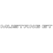 Mustang GT Logo Black and White