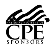 National Registry of CPE Sponsors Logo Black and White
