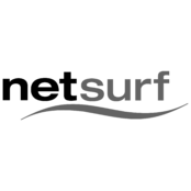 Netsurf Logo Black and White