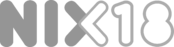 nix 18 Logo Black and White