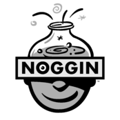 Noggin Logo Black and White