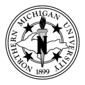 Northern Michigan University Logo Black and White (2)