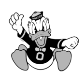 Oregon Ducks Logo Black and White (1)