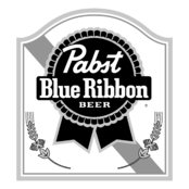 Pabst Blue Ribbon Logo Black and White (1)