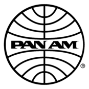 Pan Am Logo Black and White