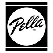 Pella Logo Black and White
