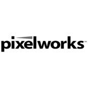 Pixelworks Logo Black and White