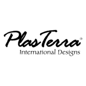 Plas Terra Logo Black and White