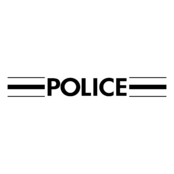 Police Nationale Francaise Logo Black and White