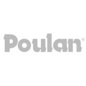 Poulan Logo Black and White