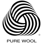 Pure Wool Logo Black and White