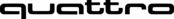 Quattro Logo Black and White