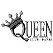 Queen Club Paris Logo Black and White