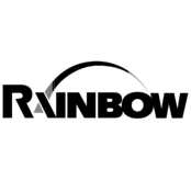 Rainbow Logo Black and White
