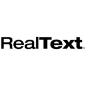 RealText Logo Black and White