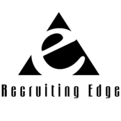 Recruiting Edge Logo Black and White