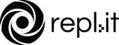 Repl.it Logo Black and White