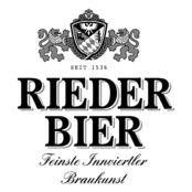 Rieder Bier Logo Black and White