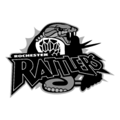 Rochester Rattlers Logo Black and White