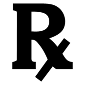 RX Logo Black and White