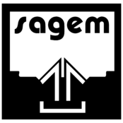 Sagem Logo Black and White