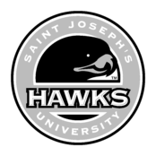 Saint Joseph’s Hawks Logo Black and White
