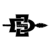 San Diego State Aztecs Logo Black and White