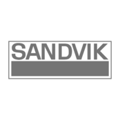 Sandvik Logo Black and White