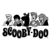 Scooby Doo Logo Black and White (3)