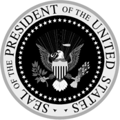 Seal of the President US Logo Black and White