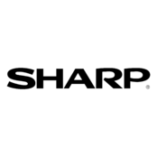 Sharp Logo Black and White