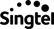 Singtel Logo Black and White