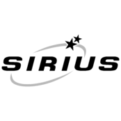 Sirius Logo Black and White
