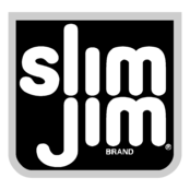 Slim Jim Logo Black and White