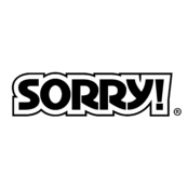 Sorry Logo Black and White