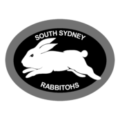 South Sydney Rabbitohs Logo Black and White