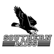 Southern Miss Golden Eagles Logo Black and White