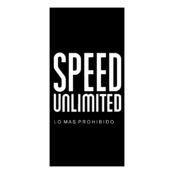 Speed Unlimited Logo Black and White